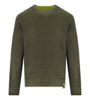 Bob Bradley Green Reversible Crewneck Jumper