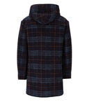 Bob Cuff Blue Checkered Duffle Coat