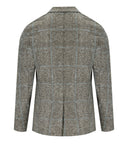 Bob Dover Check Beige Light Blue Single Breasted Jacket