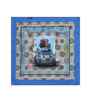 Bob Lego Blue Printed Foulard Scarf