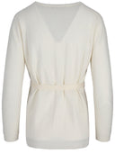 La Rose Cashmere Cardigan Coreana Lunga Con Laccetto