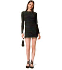 Abito Twinset in plumetis nero