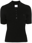 Polo Courrèges esclusiva in maglia a coste