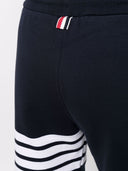 Thom Browne Mid Thigh Shorts W/ Engineered 4 Bar In Classic Loopback