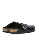 Birkenstock Boston geflochtener schwarzer Clog