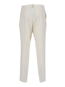 Fabiana Filippi Pantalone Regular Fit In Tecno Tailoring Color Burro
