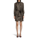 Fendi Ff Monogram Silk Mini Dress