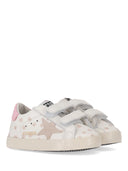 Golden Goose Baby School Nappa Upper With Prints Suede Star Leather Heel