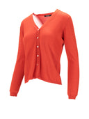 La Rose La Rose V Cardigan Cash/Silk Orange