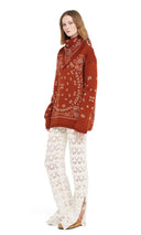 Maglione Alanui Bandana Jacquard Rosso Mattone Multi