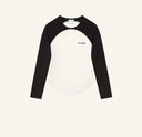 Courrèges T-shirt Circle Contrast Ls