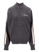 Palm Angels Classic Logo Knit Track Jkt Dark Grey