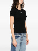 Off White Off Stamp Rib Basic Tee Black White