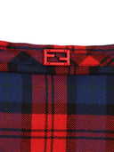 Fendi Jr Gonna Red Tartan