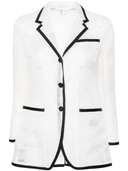 Thom Browne Semi Sheer Organza Blazer
