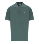 Carhartt WIP S/S Chase Silver Pine Polo Shirt
