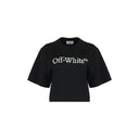 Off White Off White Big Bookish Logo Top recortado