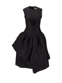 Shushu Tong Smocked Panel Evening Dress