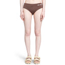 Miu miu logo brodert strukket bikinibunner
