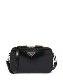 Prada Small Brique Brushed Crossbody Bag