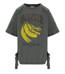 Ganni Banana Grey T Shirt