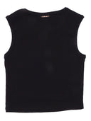Twin Set Girl Top In Jersey A Costina Con Dettaglio Borchiette