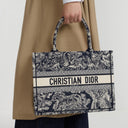 Borsa tote media Dior per libri