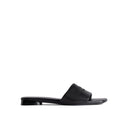 Balenciaga Leather Logo Flat Sandals