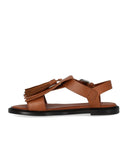 Max Mara Weekend Arte Braune flache Sandale
