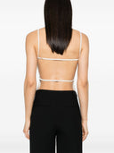 Parosh Sequin Embellished Open Back Top