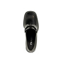 حذاء برادا الجلدي ذو الشعار