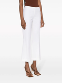 Parosh Stretch Wool Flared Cropped Trousers