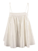 Rotate Striped Slip Top Bright White (Loose Fit)