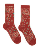 Calzini Alanui Bandana Rosso Mattone Multicolor