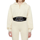 Palm Angels beschnittene Kapuzen -Sweatshirt mit Kapuze