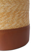 La Rose Raffia And Leather Vase