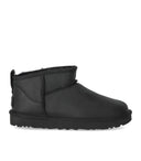 Ugg Classic Ultra Mini Lederstiefel in Schwarz