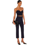 Elisabetta Franchi Black Cropped Trousers