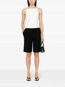 Parosh Sequin Embellished Open Back Top