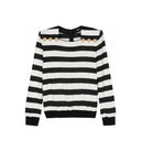 Balmain gestreiftes Trikot -Top