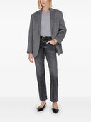 Blazer Anine Bing Quinn in misto cashmere grigio erica
