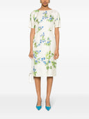 Prada Floral Print Twill Dress