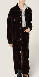 Miu Miu Giubbotti Velvet Chambray
