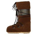 Moon Boot Icon Fleece Brauner Schneestiefel