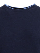 Kangra Cashmere Girocollo Con Bordini A Contrasto