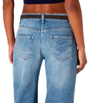 Elisabetta Franchi Light Blue Wide Leg Jeans