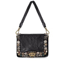 Campomaggi Black Crossbody Bag mit Stollen