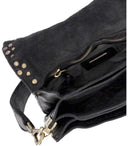 Campomaggi Black Crossbody Bag mit Stollen