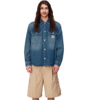 Carhartt Wip Harvey Blue Shirt Jacket