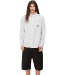 Carhartt Wip L/S Linus White And Black Shirt